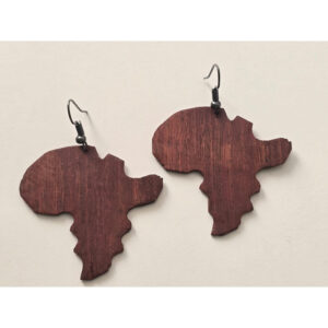13846. Orecchini in legno provenienti dal Mozambico