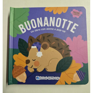 18544. Libro cartonato con alette e pop-up "Buonanotte"