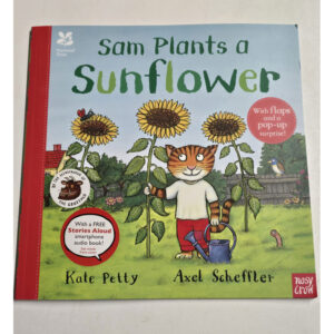 18571. Libro pop-up in inglese "Sam plants a sunflower"