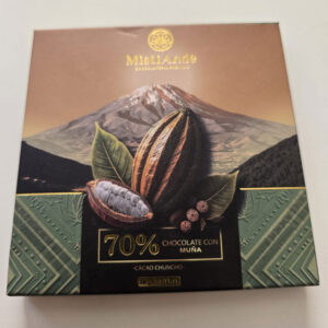 18739. Cioccolato fondente 70% aromatizzato alla muña